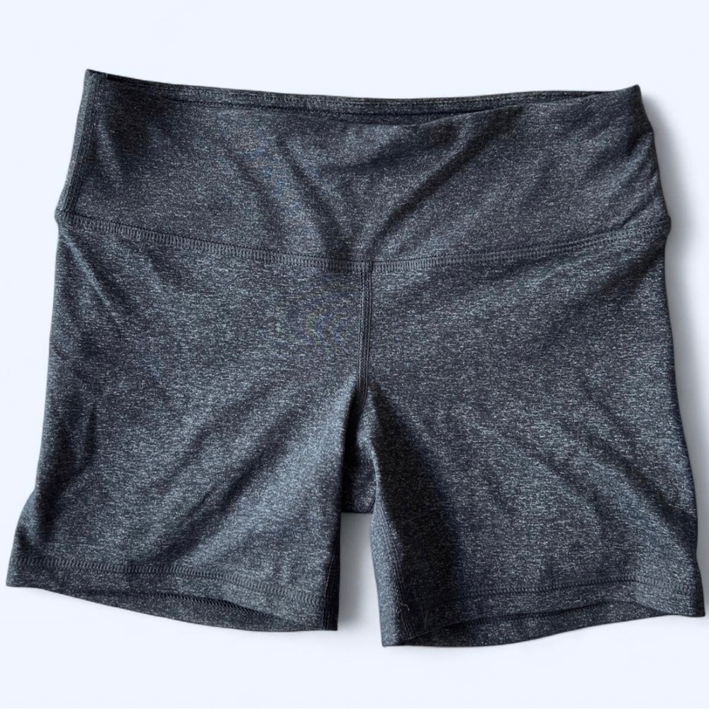 90 Degree By Reflex Womens Charcoal Grey Spandex Shorts Activewear Athleisure XS